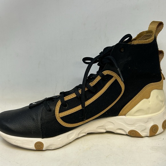 Nike React Ianga 'THE10TH' AV5555-001‎ High Top Sneaker Shoes Men's 12 - Picture 3 of 8